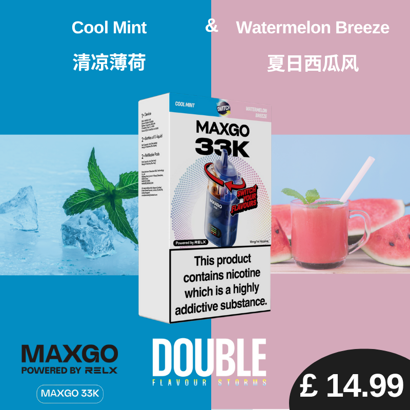 V4 FREE Shipping RELX MAXGO 33K Device x2